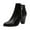 Black, variant on Puntoco Winter Warm Boots Clearanc Women Toe Solid Zipper Shoes Brown 9(43)