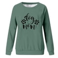 thumbnail image 2 of Gibobby Sudadera oversize mujer Sudadera suelta casual de manga larga con cuello redondo para mujer blusa grande de manga larga(Verde,G), 2 of 4
