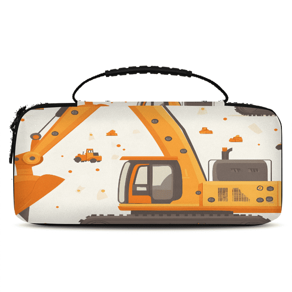 Herdesigns Excavator Carry Case Compatible with Nintendo Switch 2, Protective Travel Switch Carrying Case with 20 Game Card Slots for Switch Console & Accessories,Truck