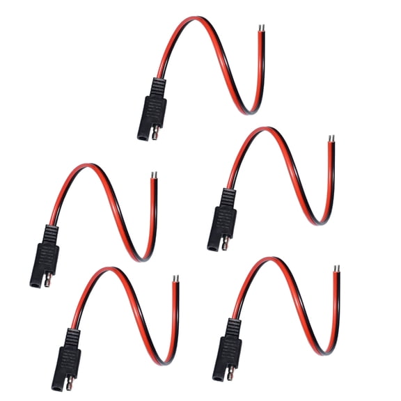 5 Pack SAE Solars Power Cable 12AWG With Double PVC Insulation Designs
