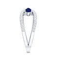 thumbnail image 3 of Rosec Jewels Lab Created Ring with Real Sapphire - Infinity Engagement Ring (Authentically Certified), 18K White Gold, US 13.00, 3 of 8