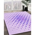 thumbnail image 3 of Ahgly Company Machine Washable Indoor Square Transitional Heliotrope Purple Area Rugs, 5' Square, 3 of 7