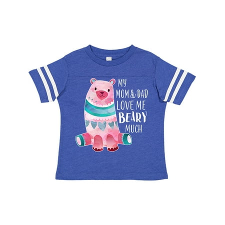 

Inktastic My Mom and Dad Love Me Beary Much with Cute Bear Gift Toddler Boy or Toddler Girl T-Shirt