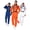 Orange, variant on Morph Mens White Astronaut Costume Adult NASA Spaceman Space Suit Halloween Halloween White L