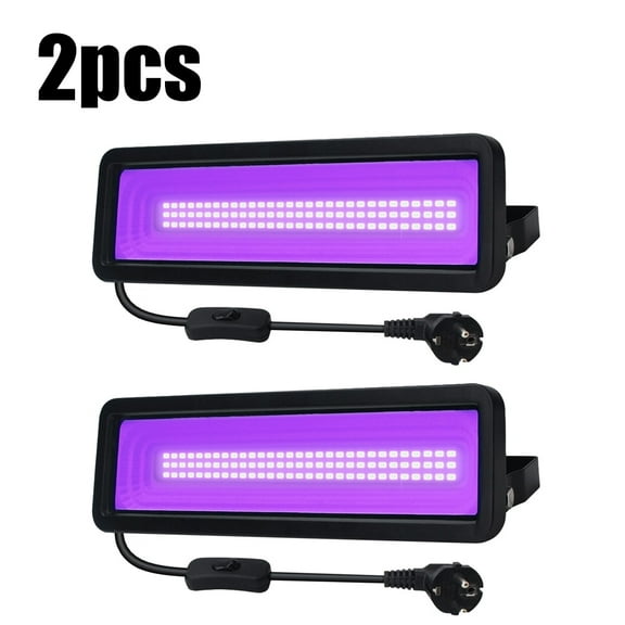 Two Pieces 50W LED UV Black Light,Spotlight IP66 Waterproof,395-405 nm Wavelengths LED UV Light Black Light Lamp for Party, Bar, Aquarium