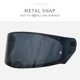 thumbnail image 4 of Motocicleta AntitoUV AntitoScratch Cascos Lente Visor de moda Lente de protección contra el viento, 4 of 8