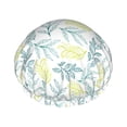 thumbnail image 1 of YFYANG Cap Double Imperméable Motif Feuillage Plantes Shower Cap, Réutilisable pour Tous Types et Tailles de Cheveux, 1 of 6