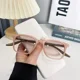 thumbnail image 3 of Gafas de sol de diseño moderno para hombre y mujer, gafas retro resistentes a los rayos UV con degradado, gafas de sol de resina de color claro con marco blanco UV400, 3 of 5