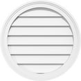 thumbnail image 1 of Ekena Millwork GVPRO16X1602SF Round Surface Mount PVC Gable Vent, 16 W Inch x 16 H Inch, Factory Primed White, 1 of 1