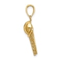 thumbnail image 2 of FB Jewels 14K Yellow Gold Polished Basketball and Net Charm Pendant, 2 of 4