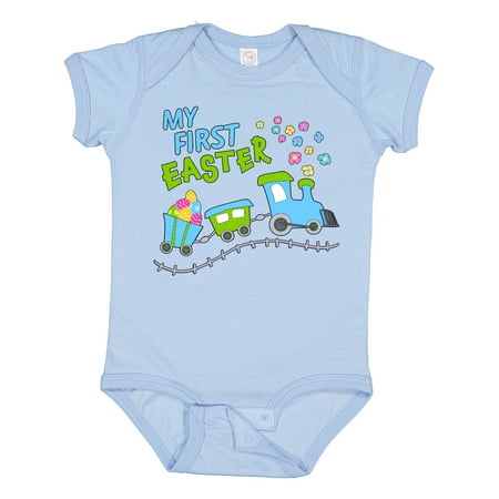 

Inktastic My First Easter Train Gift Baby Boy or Baby Girl Bodysuit