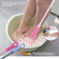 thumbnail image 5 of Zmeidao Toe Cleaning Brush, Silicone Foot Scrubber for Shower with Long Handle Soft Cleaning Bath Brush Feet Cleaner Scrub Foot Care for Seniors,Elderly, Men and Women, 5 of 6