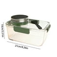 thumbnail image 2 of Contenant Portable de Rangement pour Aliments avec Compartiment Étanche pour Vinaigrette, pour des Repas Frais et une Organisation Polyvalente de la Cuisine, 2 of 6