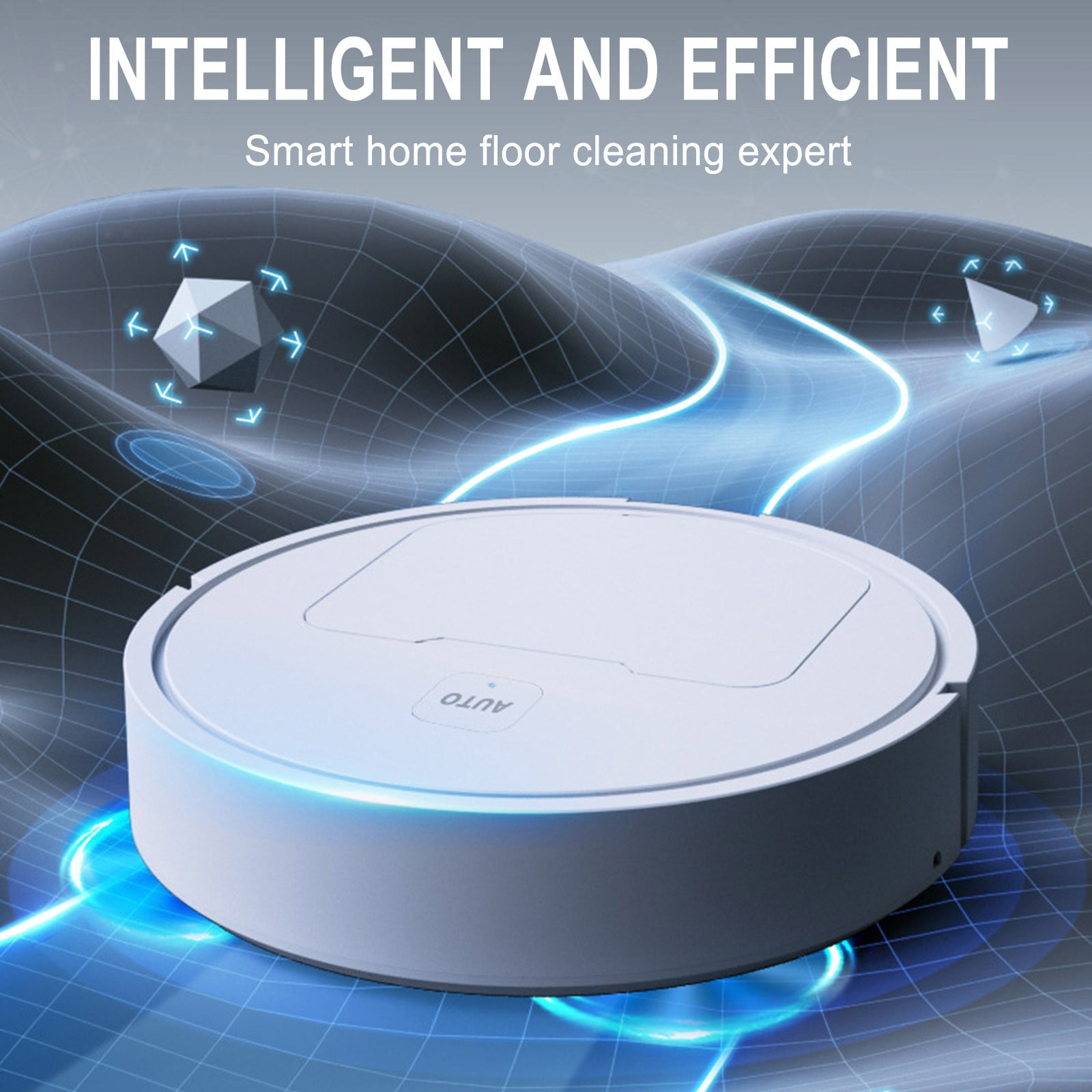 Clearance 3in 1 Mopping Robot Vacuum Cleaner With Schedule Wi-Fi/App Self-Charging Robotic Vacuum
