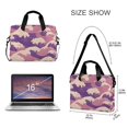 thumbnail image 3 of FORMRS 16" Laptop Bag Carrying Sleeve Case with Handle Travel Shoulder Briefcase, Purple Wave Pattern, 3 of 8
