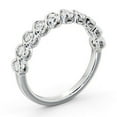 thumbnail image 2 of Ethan Jewel 0.6 Ct VVS1/D Round Cut Moissanite Ring - 14K White Gold Plated Wedding Anniversary Ring - Dainty Engagement Wedding Moissanite Ring for Women's - Party Wear Moissanite Rings, 2 of 4