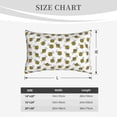 thumbnail image 4 of Logiee Cute Little Bee Print Pillow Case,Throw Pillow Covers, Double Sided Plush Cushion Cover for Couch Sofa Bed, Only Pillowcase-14"x20", 4 of 6