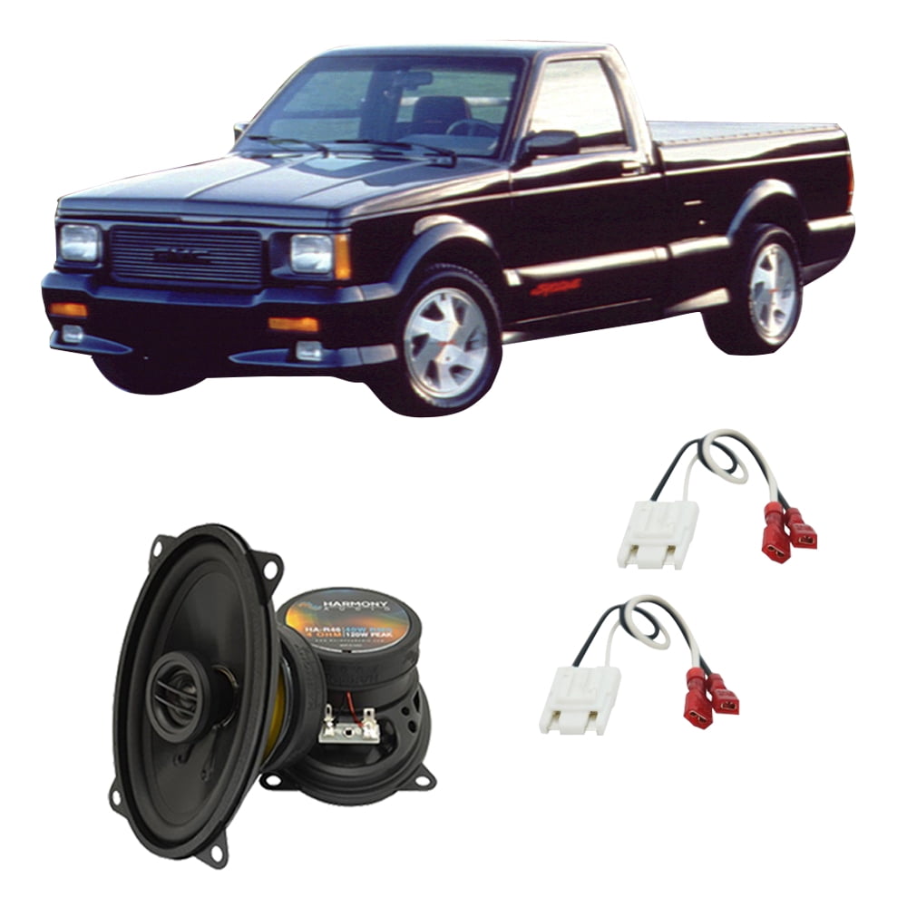 Harmony Audio HA-R46 4x6 Front Dash Speakers – Direct Fit For Chevy S-10 Pickup 1994-2001, 120W RMS