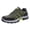 Green, variant on Mens Hiking Sneakers Lightweight Breathable Non Slip Outdoor Trail Shoes Quick Lace Army Green,Size 8