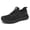 BLACK, variant on YUDAI Men's Slip-On Walking Shoes – Non-Slip, Breathable Mesh Sneakers for Gym, Workout & Everyday Wear