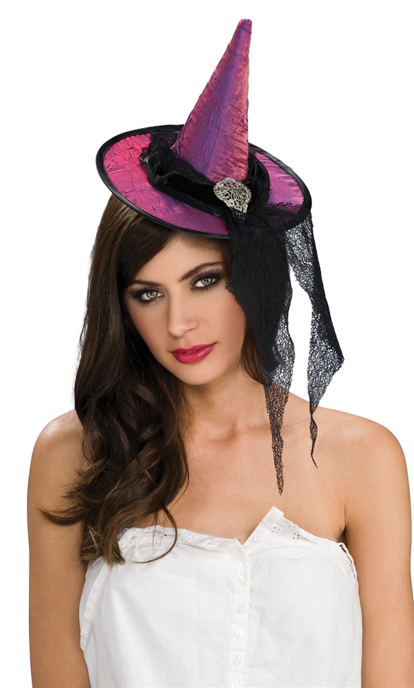 Hot Purple Mini Witch Hat - Walmart.com