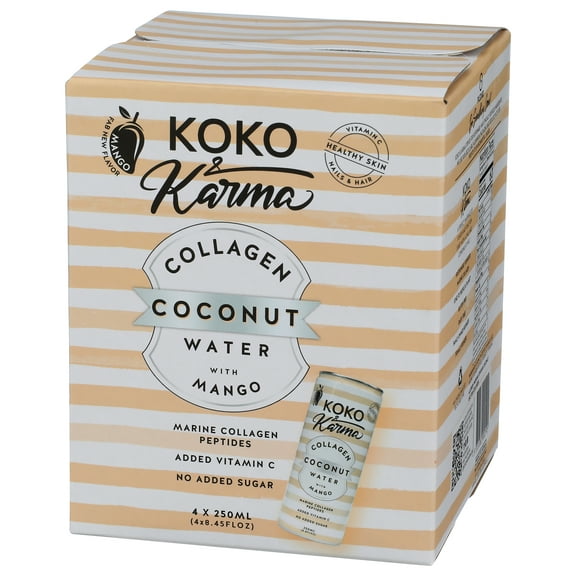 Coconut Water w Mango & Marine Collagen 4 Pack
