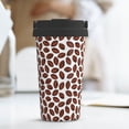 thumbnail image 6 of Fotbe Coffee Rugby Printed Insulated Travel Coffee Mug Spill Proof Leak Proof Stainless Steel Coffee Tumbler Reusable Coffee Cups with Lids Thermos, 6 of 8