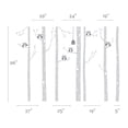 thumbnail image 2 of Birch Tree Wall Decal with Owls W1112 - Scheme C, 2 of 2