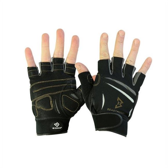 Bionic Glove BMFX-W-P-BK-SM Womens Beast Mode Fitness Fingerless - Black, Small