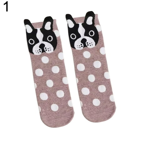 

Besufy Adult Women Ankle Socks 3D Dog Ear Dots Sock