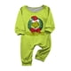 thumbnail image 1 of Moonsky Christmas Family Matching Green Long Sleeve Tops+ Pants 2 Piece Pajamas Set, Christmas Print Christmas Paj Christmas Wreath Prints For Family Autumn and Winter 12 Months, 1 of 4