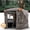 70" 270°, variant on VEVOR Hunting Blind, 4-5 Person See Through Ground Blinds with Carrying Bag, 270 Degree Portable Camouflage Tent, Durable Concealed Shelter with Silent Magnetic Door and Window, for Turkey and Deer