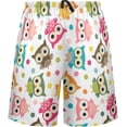 thumbnail image 2 of GZHJMY Owl Pajama Pants Short for Men, Lounge Pants Lightweight Men Pajama Bottoms with Drawstring Pockets, Christmas New Year Birthday Gifts, Medium, 2 of 7