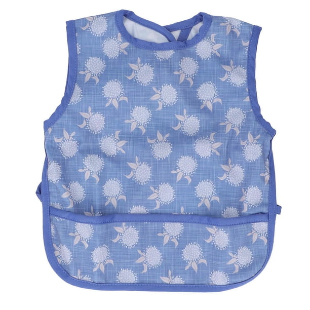 Baby Bibs Waterproof Pocket Design Hook and Loop Closures Machine Washable 35x30cm Polyester Baby Bibs SMT079 EF549 M