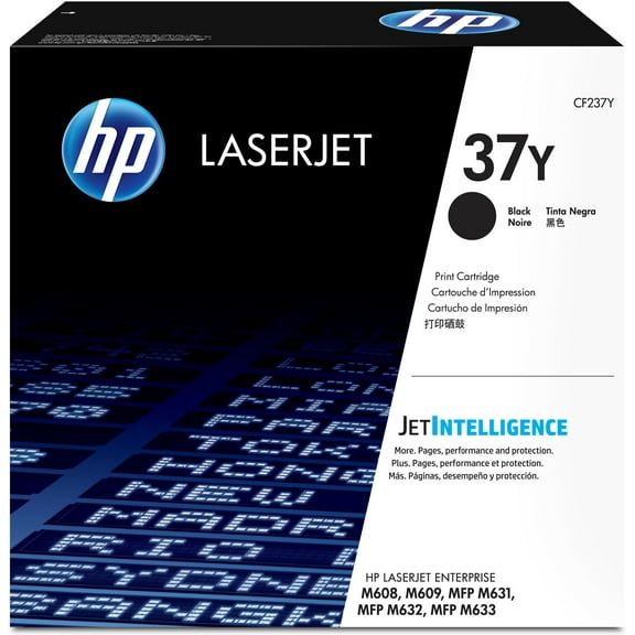 HP 37Y Extra High Yield Black Original LaserJet Toner Cartridge, ~41,000 pages,