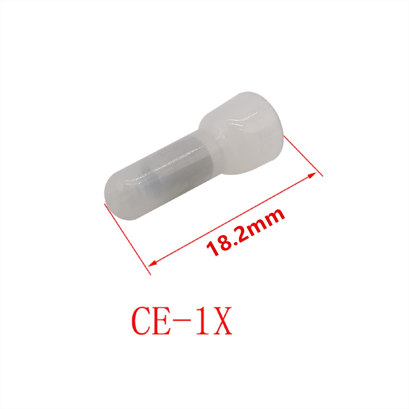 Closed End Crimp Cap Wire Connector 1000Pcs, White Wire Connector Copper Core Cable Terminals Connector