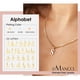 thumbnail image 2 of EManco-collar con inicial de acero inoxidable, colgante con letras, nombre, regalo personalizado, A-Z, 2 of 4