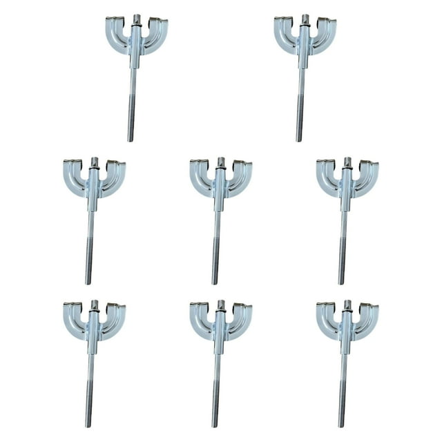 braveheart 8x Bass Drum Claws Wear Resistant Hardware M5 Percussion Accessories Instrument Silver M6