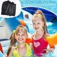 thumbnail image 4 of Triani Large Pool Storage Bag Pouch Outdoor Swimming Pool Accessories Heavy Duty Reinforced Attaches to Pool Side and Fence for Inflatables Pool Toys Floats (Black), 4 of 7