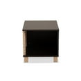 thumbnail image 6 of Baxton Studio Eckhart Modern and Contemporary Two-Tone Dark Brown and Oak Finished Wood Cat Litter Box Cover House, 6 of 7