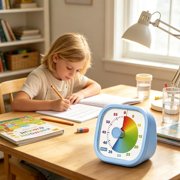 1-Hour Visual Clock with Front Knob for Baking, Reading, Study