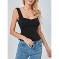 thumbnail image 6 of Lamuusaa Women Solid Color Camisoles Sleeveless Tops Summer Slim Navel Vests Crop Tops Streetwear, 6 of 9