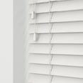 Faux Wood Blinds 2 inch Horizontal SlatsCustom MadeOutside MountSnow