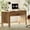 Walnut, variant on WAMPAT 47.2" Home Office Computer Desk with Drawers, Wood Writing Desk Console Table Sofa Table,Mid Century Modern Executive Desks with Charging Stationfor Living Room,Office, Work, Study，Oak