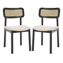 SAFAVIEH Egon Contemporary Dining Chair, Black/White, Set of 2