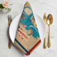 thumbnail image 2 of 4th of July Cloth Napkins, Blue Truck Balloon Floral Independence Day Washable and Reusable Dinner Napkins Set of 6, Table Napkin for Kitchen Party Birthday Wedding Hotel Housewarming 20"x20", 2 of 9