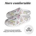 thumbnail image 6 of Wukai Pink skates Print Women's Indoor Bedroom Slipper Slip On Shoes, Unisex House Shoes with Anti-Skid Sole for Men, Gift for Women Men-8, 6 of 7