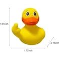 thumbnail image 2 of Patos de goma, pato de goma con dedo de 2,17 pulgadas, patos de goma divertidos, lindos y pequeños patos de goma, juguetes, accesorios para el baño, decoración del salpicadero del coche (6 piezas), 2 of 5