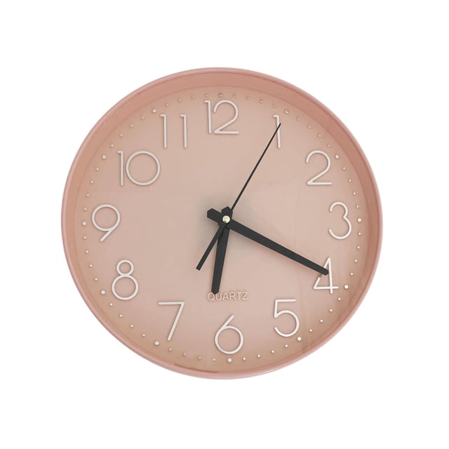 Reloj de Pared Clásico Función con Cuarzo rosa