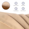 thumbnail image 2 of Queen Size 400 Thread Count Cotton Pillowcases Set of 2, Solid Percale Envelope Closure Pillow Cases by SimpleField - Soft, Smooth & Breathable ( Beige ), 2 of 6